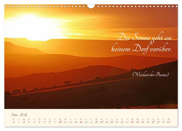 Produktbild: AFRIKA mit einem Hauch von Poesie (Wandkalender 2026 DIN A3 quer), CALVENDO Monatskalender