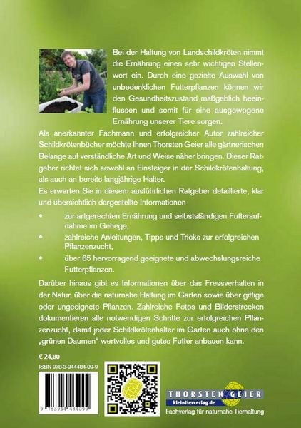 Produktbild: Der Schildkr&ouml;ten-G&auml;rtner - Naturnahe Ern&auml;hrung Europ&auml;ischer Landschildkr&ouml;ten