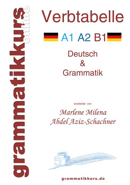 Produktbild: Verbtabelle Deutsch A1 A2 B1