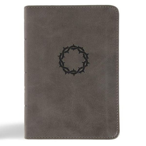 Produktbild: NASB Large Print Compact Reference Bible, Charcoal Leathertouch