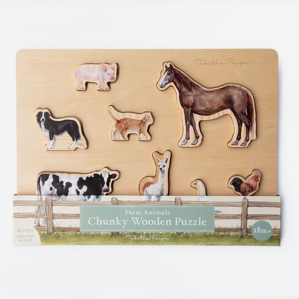 Produktbild: Farm Animals Wooden Puzzle