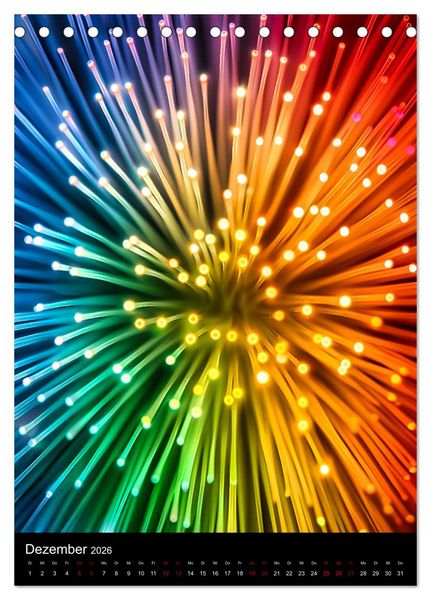 Produktbild: Tanz der Farben - Bunt durch das Jahr (Tischkalender 2026 DIN A5 hoch), CALVENDO Monatskalender