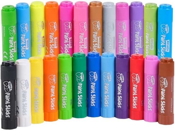 Produktbild: Paint Pop 362202 - Paint Pop: Paint Sticks 24-Pack, klassische Farben, Malstifte, Malset