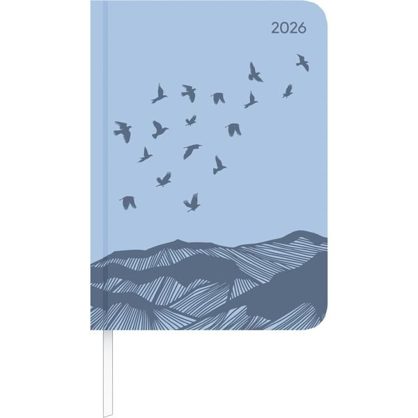 Produktbild: Lady Journal Deluxe Sky 2026 - Taschen-Kalender A6 (10,7x15,2 cm) - Tucson Einband - mit Motivprägung - Weekly - 192 Seiten - Alpha Edition
