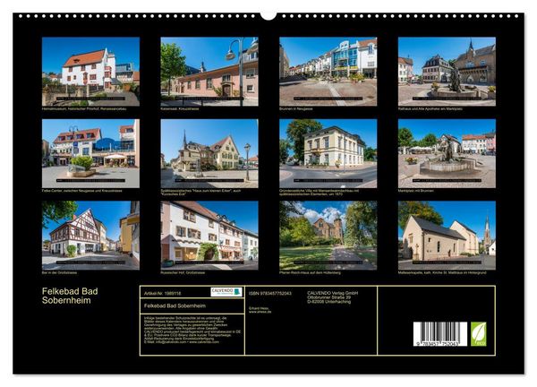 Produktbild: Felkebad Bad Sobernheim (hochwertiger Premium Wandkalender 2026 DIN A2 quer), Kunstdruck in Hochglanz