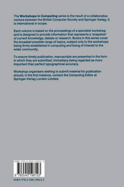 Produktbild: Formal Methods in Databases and Software Engineering