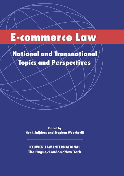 Produktbild: E-Commerce Law