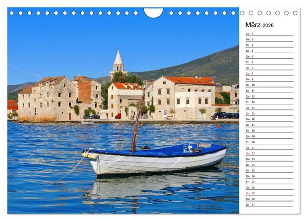 Produktbild: Kroatien - Traumhafte Landschaften und faszinierende St&auml;dte (Wandkalender 2026 DIN A4 quer), CALVENDO Monatskalender