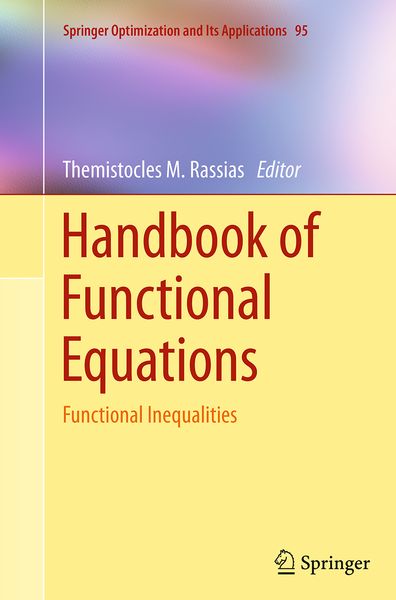 Produktbild: Handbook of Functional Equations