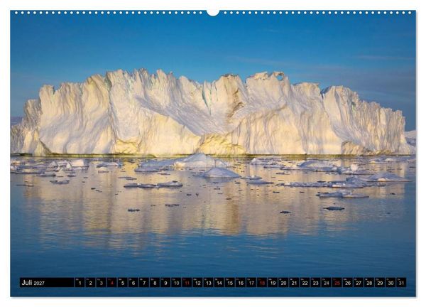 Produktbild: Ilulissat Eisfjord, Gr&ouml;nland. EIS - FORM UND LICHT (hochwertiger Premium Wandkalender 2027 DIN A2 quer), Kunstdruck in Hochglanz