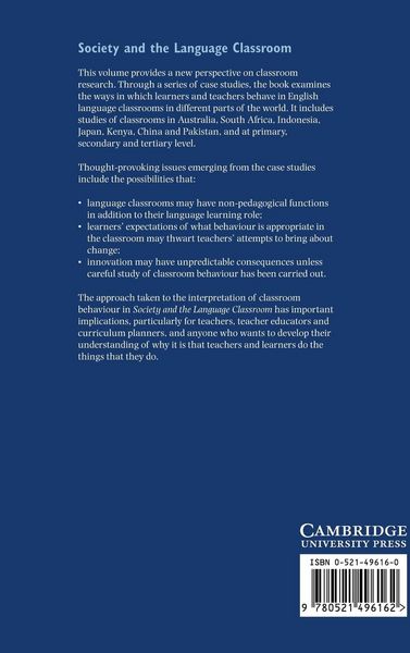 Produktbild: Society and the Language Classroom