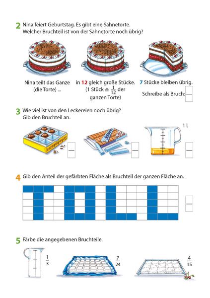 Produktbild: Bruchrechnen ab 6. Klasse, A5-Heft