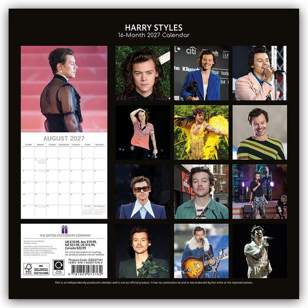 Produktbild: Harry Styles 2027 &ndash; 16-Monatskalender
