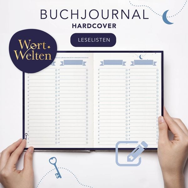 Produktbild: Wort Welten: Buchjournal XXL - Lesetagebuch & Buchjournal f&uuml;r 100 B&uuml;cher | Buchtagebuch f&uuml;r Blogger und Booktok | Reading Journal | Lesetracker | Buchlisten | Blogging-Tools | Lesechallenges