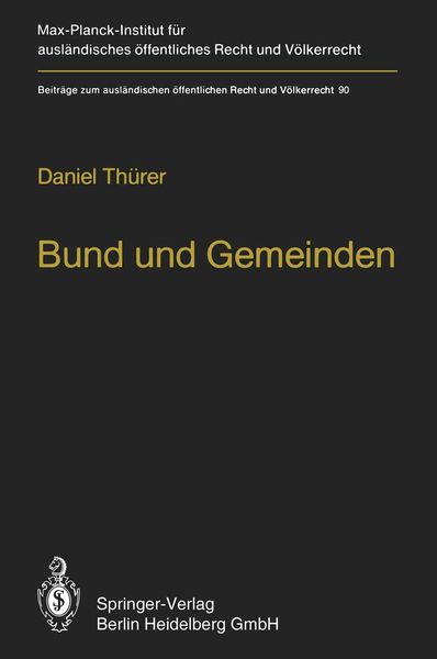 Produktbild: Bund und Gemeinden / Federal and Local Government