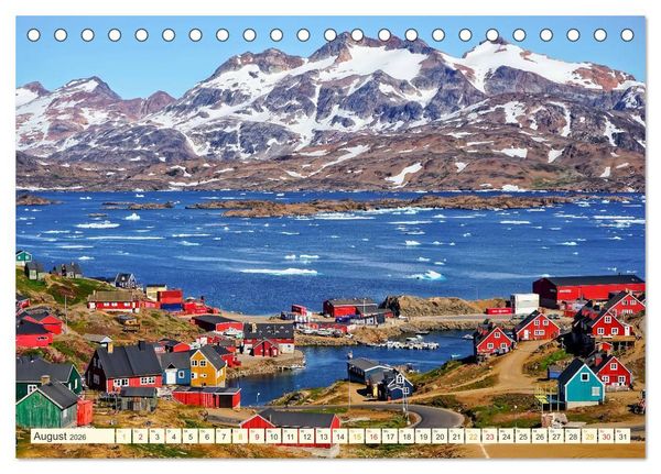 Produktbild: Reise nach Gr&ouml;nland (Tischkalender 2026 DIN A5 quer), CALVENDO Monatskalender