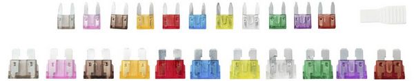 Produktbild: TRU COMPONENTS 60pcs fuse kit TC-14378664 Sicherungs-Set, Sicherungszieher 2 A, 3 A, 5 A, 7.5 A, 10 A, 15 A, 20 A, 25 A, 30 A, 35