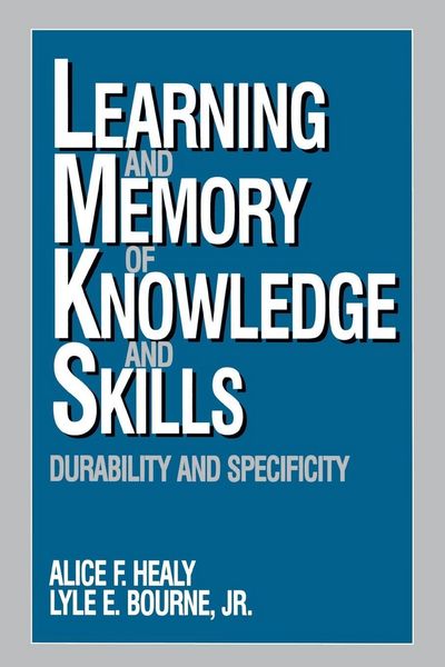 Produktbild: Learning and Memory of Knowledge and Skills