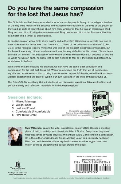 Produktbild: Friend of Sinners Bible Study Guide
