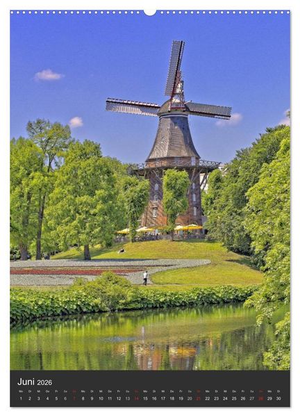 Produktbild: Highlights in Bremen (hochwertiger Premium Wandkalender 2026 DIN A2 hoch), Kunstdruck in Hochglanz