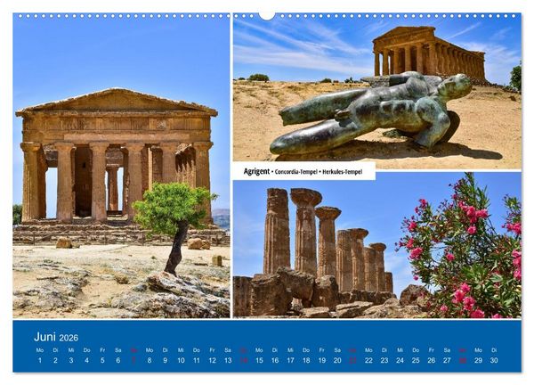Produktbild: Palermo und der Westen von Sizilien (Wandkalender 2026 DIN A2 quer), CALVENDO Monatskalender