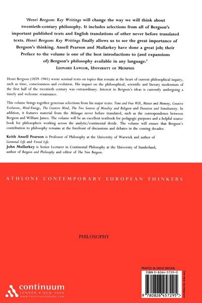 Produktbild: Henri Bergson
