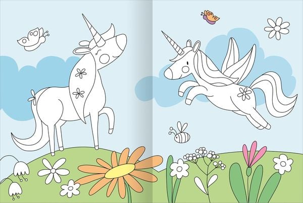 Produktbild: Mein gro&szlig;es buntes Malbuch &ndash; Einh&ouml;rner