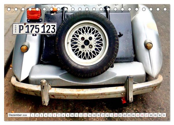 Produktbild: MG Classics - Britische Oldtimer in Kuba (Tischkalender 2026 DIN A5 quer), CALVENDO Monatskalender