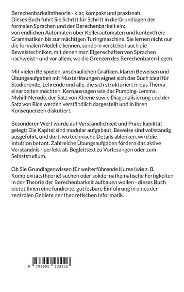 Produktbild: Berechenbarkeitstheorie