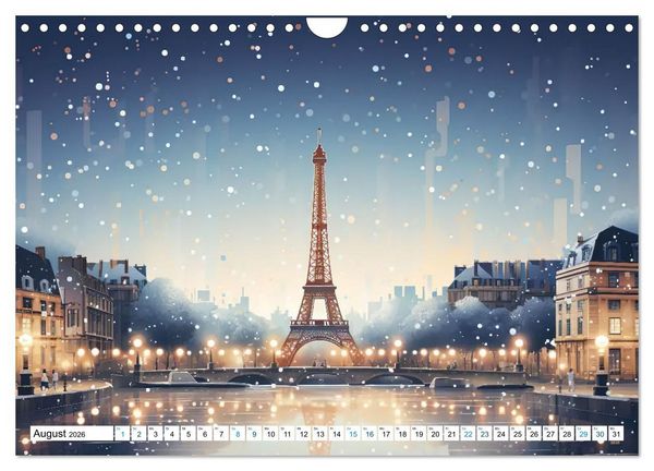 Produktbild: Eiffelturm: Kreativ anders (Wandkalender 2026 DIN A4 quer), CALVENDO Monatskalender