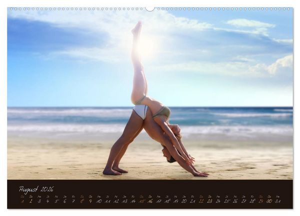 Produktbild: YogaPaare (hochwertiger Premium Wandkalender 2026 DIN A2 quer), Kunstdruck in Hochglanz