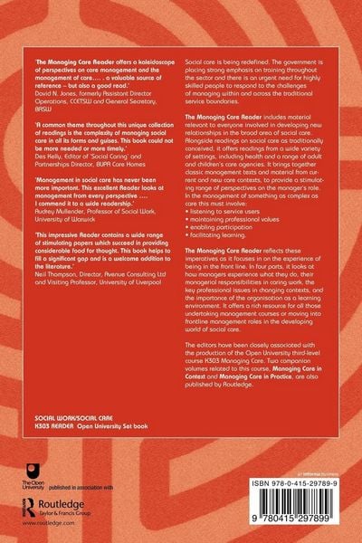 Produktbild: The Managing Care Reader