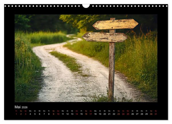 Produktbild: Geheimnisvolle Wege (Wandkalender 2026 DIN A3 quer), CALVENDO Monatskalender