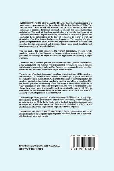 Produktbild: Synthesis of Finite State Machines