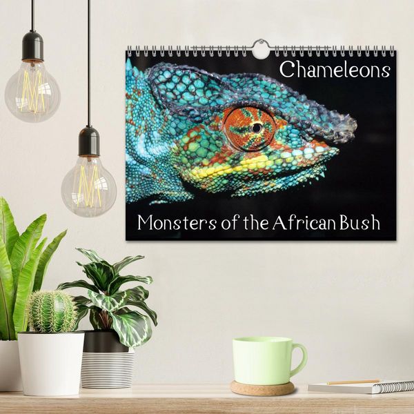 Produktbild: Chameleons Monsters of the African Bush (Wall Calendar 2026 DIN A4 landscape), CALVENDO 12 Month Wall Calendar