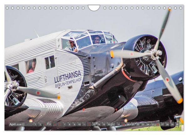Produktbild: JU 52 - Zwischen Himmel und Erde (Wandkalender 2026 DIN A4 quer), CALVENDO Monatskalender