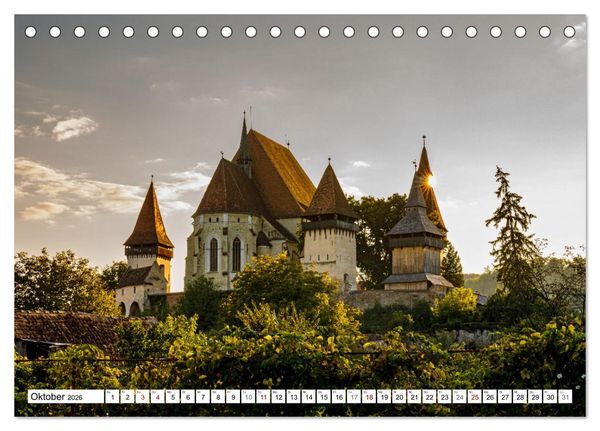Produktbild: Kirchen und Kl&ouml;ster in Rum&auml;nien (Tischkalender 2026 DIN A5 quer), CALVENDO Monatskalender