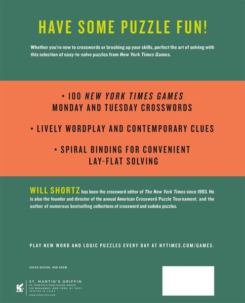 Produktbild: New York Times Games Easiest Crosswords Volume 3