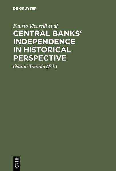 Produktbild: Central banks' independence in historical perspective
