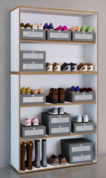 Produktbild: Holz B&uuml;ro Regal B&uuml;cher Ordner Salia 5fach B. 100cm