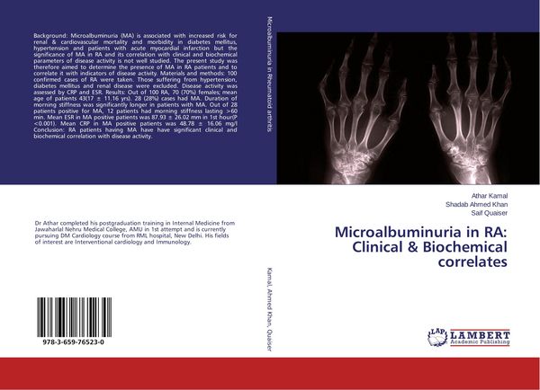 Produktbild: Microalbuminuria in RA: Clinical & Biochemical correlates