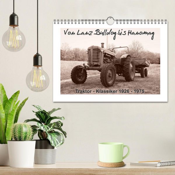 Produktbild: Von Lanz Bulldog bis Hanomag Traktor - Klassiker 1926 - 1975 (Wandkalender 2026 DIN A4 quer), CALVENDO Monatskalender