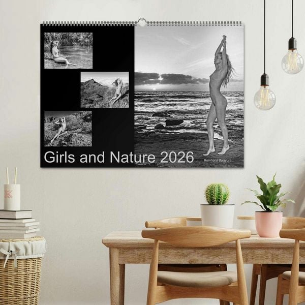 Produktbild: Girls and Nature (Wandkalender 2026 DIN A2 quer), CALVENDO Monatskalender