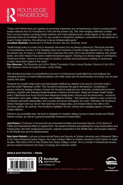 Produktbild: Routledge Handbook on Israel's Foreign Relations