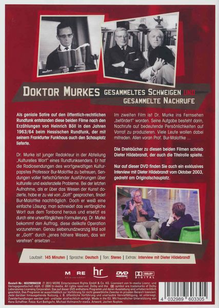 Produktbild: Doktor Murkes gesammeltes Schweigen/Doktor Murkes gesammelte Nachrufe