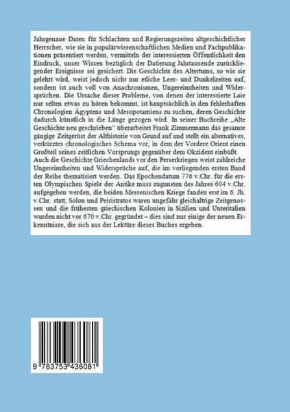 Produktbild: Alte Geschichte neu geschrieben Band 1