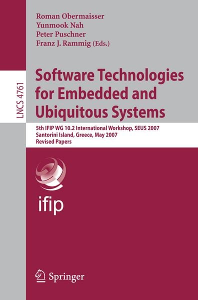 Produktbild: Software Technologies for Embedded and Ubiquitous Systems
