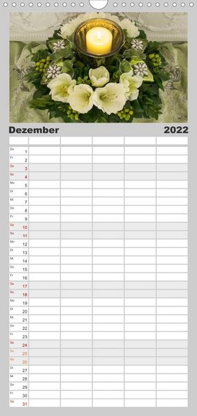 Produktbild: Familienplaner Raum f&uuml;r Blumen (Wandkalender 2022 , 21 cm x 45 cm, hoch)