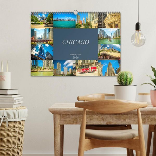 Produktbild: Chicago Impressionen (Wandkalender 2026 DIN A3 quer), CALVENDO Monatskalender