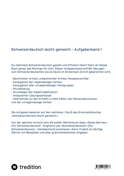 Produktbild: Schweizerdeutsch leicht gemacht - Aufgabenband 1